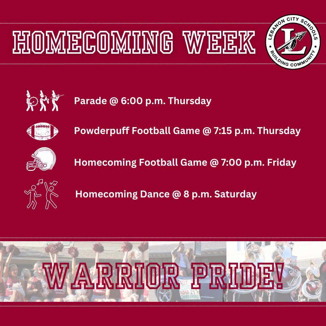 homecoming week graphic 2026